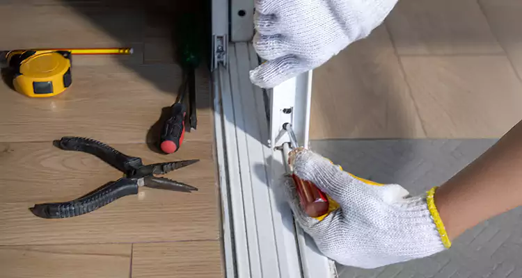 Backyard Sliding Door Track Repair in Largo, FL